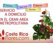 La floristería enseña como pedir flores en línea para la entrega a domicilio en San José Costa Rica