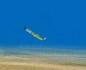 Oceanographic Glider Animation, showing a glider in design similar to the one produced Webb Research, now part of Teledyne, in action.nThe Glider dives and