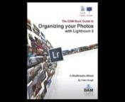 Organizing Your Photos in Lightroom 5 is a multimedia eBook by Peter Krogh, author of The DAM Book. This book outlines a universal system for creating and organizing a photo library in Lightroom. The book explains phto organization as a three-part process: Store, Tag and Create. This allows you to ensure the safety of your photos, make them easy to find, and do lots of cool stuff with them.nnThis video presents the basic outline of the Store, Tag and Create process. It also describes how the mul