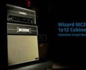 wizard MC25 1x12 cabinet with celestion cream back from mc25
