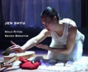 Jen Shyu’s Solo Rites: Seven Breaths directed by Garin NugrohonFootage from premiere performance on May 28, 2014 at Roulette, Intermedium, Inc.nnJen Shyu: Composition, vocals, dance, Taiwanese moon lute, piano, gayageum, er hu, East Timorese lakadounGarin Nugroho: DirectornDanang Pamungkas: ChoreographernAlyssa K. Howard: Stage MangernKristen Robinson: Setthe loss of habitat and wildlife and thus the linked ancient cosmology; and finally, the loss of public space, such as the submission of t