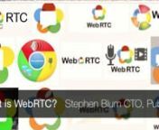 WebRTC is a big bundle of open source technology. Are you planning on building Skype-like apps on web and mobile iOS/Android? WebRTC makes it easy for you to create new types of communications apps which require Audio or Video streaming. Even better WebRTC allows you to connect two users Peer-to-Peer. This style of connectivity is phenomenal for business saving on the traditional middle-man server bandwidth costs. nnThe full WebRTC package includes P2P, Data Streaming, Video and Audio Codecs for
