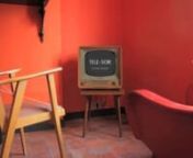 Familistère Godin à Guise / Musée de site du Pavillon CentralnDispositif muséographique : intégré dans un vieux téléviseur, faisant partie de la