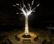 Siemens commissioned artist Daniel Popper to build a giant sculpture at the Nelson Mandela School of Science and Technology in Mvezo, the birthplace of Nelson Mandela.nnThe Tree of Wisdom stands 14m high, weighs about 3 tons and is made of galvanised steel, so it was no joke to build, transport and assemble. nnThe result is an icon of hope that stands as a symbol of Madiba’s love for education.nnThe project won the BASA award 2014 for Artistic and Business Partnership.