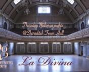 ★Welcome to “LA DIVINA”★nMilonga Nights on Thursdays @ Shoreditch Town HallnPresented and hosted by Raquel Greenberg Tango AcademynnCome and explore this glorious majestic space with a spectacular dance floor, just the perfect fit to your Tango soul.nnCLASSESn7-8pm Beginners level 1-2n8-9pm Improversn7:30-9pm intermediate – advanced levelnTeachers – Raquel GreenbergnnDANCINGn9pm-midnightnnDJ, RAFFLE, SHOWS and other surprisesnnLike our FB Page: https://www.facebook.com/RaquelGreenber