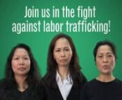 The Philippines is one of the top exporters of people in the world – a tenth of its population works in other countries, and most of these migrant workers are women. What drives women to leave their families in the Philippines to work in the US? And what does it mean for someone to be trafficked? What can you do to keep labor trafficking from happening here?nnIn 2012, CUP partnered with Damayan Migrant Workers Association and interdisciplinary artist Raj Kottamasu to create a short video about