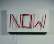 This kinetic sculpture&#39;s red acrylic line segments align to spell the word ‘NOW’ approximately once every second. Made with help from Alexander Reben. Video filmed and edited by David Meiklejohn.