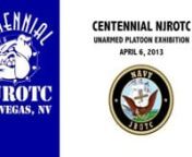 Centennial NJROTC - Unarmed Platoon Exhibition from njrotc