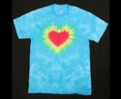 This video shows how to tie and dye a rainbow heart using Jacquard&#39;s Tie Dye Kit, which includes Procion MX dyes. For more tutorials like this one from Jacquard, be sure to follow us on Facebook, at: http://www.facebook.com/JacquardProductsnnhttp://www.jacquardproducts.com/tie-dye-kits.htmlnnhttp://www.jacquardproducts.com/procion-mx.html