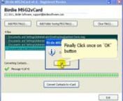 MSG to vCard Converter is a leading program built with advanced technology. The tool allows you to convert .msg file to .vcf file format in mass along with all contact details.