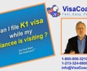 https://www.visacoach.com/file-k-1-while-fiancee-visiting/If you are fortunate enough that your fiancé is able to visit the USA either on a visitor visa or a visitor waiver program, then during your Fiance’s visit to the USA you could finalize and submit your fiancée visa petition together. If she plans an extended stay and the process goes quickly you may only be separated for the time it takes for her to return to her country, attend the consular interview, and wrap up her affairs before