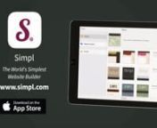 “One of the best website building apps I&#39;ve used. Simple yet sophisticated!”n“Took me like 10 minutes to have a website up and running. It takes u step by step and is way easier than any others!”nDownload from the App Store - itunes.apple.com/lk/app/simpl/id506609825?mt=8n100,000 people like Simpl - it’s easy, fast and stylishnNEW: Open a PayPal shop. Save time, make money!n▶ create pages from your touchscreen mobile devicen▶ share your website on facebook and twittern▶ Optimised