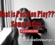 FOLLOW: https://vimeo.com/zlatannCome on over to http://violinlounge.com/what-is-position-play-some-basics/ to enjoy the discussion with other violinists and violists worldwide.nnJoin me at www.violinlounge.com and learn more!nnViolin Lounge TV Q&amp;A about the basics of positions:nn