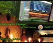 Ayahuasca–Rain PassagenAn Inner JourneynnA Soundscape by David P. Crewsnn1. Arcanan2. Entering (8:15)n3. Rain and Visions (19:30)n4. Emerging (54:40)n5. Awakening (1:03:40)nn[Total run time:1:17:00]nnAyahuasca–Rain Passage is a visionary sound experience by award-winning musician David Crews, centered on a recording made on his second venture into the Peruvian Upper Amazon to work with the most renowned and respected whole-plant spirit medicine in the world, called ayahuasca–the Vine of