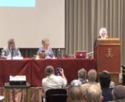 Yomna El-Kholy of Cairo University, Egypt, speaks at the 11th East-West Philosophers&#39; Conference in Honolulu on the topic of
