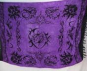 http://www.wholesalesarong.comnUSD&#36; 5.25 eachnPlease order from http://www.wholesalesarong.com/wholes...nProduct code:un4-77npurple tattoo tribal sarong kanga lava-lavanhttp://www.WholesaleSarong.com Apparel &amp; SarongnnUS and Canada wholesale distributor supply pin brooch, anklets foot jewelry, organic piercing jewelry bone spiral, water buffalo horn jewelry hanging claw, one shoulder dresses, cheap watches, iron on patches, iron on transfers, infinity scarves, bronze rings pendant,sun hats