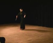 This is an excerpt from the performance Hero, performed at Frölunda Kulturhus in Gothenburg, before it premiered at King&#39;s Place in London on May 14th. It shows the beginning, where the actor slowly walks in suriashi at the hashigakari, a bridge leading up to the traditional Noh theatre&#39;s stage. Here I have looked at the posture, the kamae of the walk, and commenting it as to show gender fluidity. I also follow the concept of jo-ha-kyu. Jo-ha-kyu originated as the three movements of courtly Gag