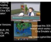 Updated Citra 3DS Emulator - Pokémon Omega Ruby 3DS in-game gameplay. Download ROM:- http://bit.ly/1OdqBilnnCITRA - http://citra-emu.org/nCITRA GITHUB - https://github.com/citra-emu/citrannPC specs:nCPU - Intel Core i7 6700K @ 4.60 GhznRAM - 16 GB DDR4nGPU - GTX 970 GAMING 100ME 4GBnOS - Windows 10 64bit