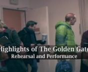A ten-minute view of Conrad Cummings and Vikram Seth’s opera The Golden Gate in rehearsal and performance.nMusic by Conrad Cummings, Libretto from the novel in verse by Vikram Seth adapted by the composernStaged Workshop, Rose Studio at Lincoln Center, January 2010nConductor: Steven Osgood, Director: John Henry Davis, Piano: Charity Wicks; Video Editor: Kendrick SimmonsnCast (in order of appearance) Liz: Katrina Thurman, Jan: Hai-Ting Chinn, Ed: Keith Jameson, John: David Adam Moore, Phil: Kev