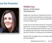 The dust has settled after the “great sidebar removal” of 2016.Now what?How has removing the sidebar ads from SERPs changed paid search strategy?What’s the real impact of showing up to 4 ads in top position? Maddie Cary, Director of Paid Search will answer those hot button questions and update you on:nnThe impact the change has had to CPCs and spendnWhat happens to Impression Share?nHow this changes the value of certain ad positionsnGoogle’s plan with the right railnDon’t let the