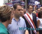 Governor Andrew Cuomo and Zephyr Teachout at the Labor Day Parade, on September 6, 2014.For more, visit NYTrue.com.