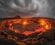 These fiery images offer a glimpse inside the &#39;Gateway To Hell&#39; - the world’s oldest continuously active lava lake. Travel photographer Joel Santos, 38, piloted a drone low over the bubbling lake, which reaches temperatures exceeding 1,100 degrees celsius. The lake, which has had a continuous flow since 1906, is situated inside the Erta Ale volcano, otherwise known as Smoking Mountain, in the Afar region of northeastern Ethiopia. The volcano’s last major eruption occurred in 2005, killing 25