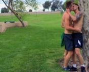 Hot Gay Running Buddies - gay hunks kissing from hot gay