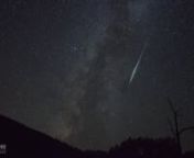 During the peak night for the 2016 Perseids, a brilliant fireball blazed along the Summer Milky Way. This time lapse was shot at Cinder Hills Overlook, Sunset Crater National Monument—12 August 2016 2:35-3:45 AM (0935-1045 UT). The fireball left a glowing train that was visually obvious for about 30 seconds. After that, the camera continued to capture a twisting smoke trail that drifted southward over the course of about 45 minutes while lesser meteors continued to streak by.nnPrints available