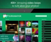 Video mostrando el funcionamiento de la aplicación PixAnimator para la empresa Moonlighting Apps.n- Edición de video.n- Motion Graphics-