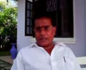 60 years after independance - Sri lankan Ethnic conflict and arts. Veteran Film Director Dharmasiri BandaranayakenLocation: TrikonE premises.