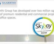 Saarrthi Group is a dynamic real estate development company with a keen focus on quality and vision. The Saarrthi projects, benchmarked by highest quality and credibility, get tremendous response and hold a special place in the heart of the customers.