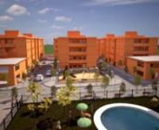 Vue 3D du Complexe résidentiel que Kalia commercialise au Nord de la Zac Mbao à Dakar.