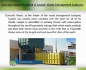 Giancarlo Vedeo has worked with Lavajet for years developing improved waste treatment options for Lavajet. nVisit https://www.facebook.com/Giancarlo-Vedeo-Lavajet-1191102530916762/ to get more updated with us.