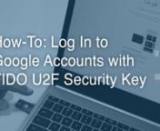 YubiKey is the fastest, easiest way to secure your Gmail, Google Apps, Adwords, and YouTube account. This video will show you how to register your YubiKey with your Google Account. To set up 2-Step Verification (required) you can view Google&#39;s instructions here: https://www.google.com/landing/2step/.nnTranscription:nWelcome to Yubico.In this video in the