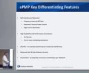 Sakid Ahmed, Senior Director of Engineering, presents the key technological differentiation of the ePMP platform. Self-interference, frequency re-use, power control, WoS, and scalability in outdoor fixed wireless are introduced and touched upon. Recorded at Wireless Field Day 8 on September 30, 2015. For more information, please visit http://CambiumNetworks.com/ or http://TechFieldDay.com/event/wfd8/.