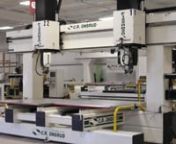 Dual FIVE-AXIS Extreme Duty Seriesnn(62″X122” axis travel) – with: Thick Cast-Iron Fixed BridgeFixed Bridge, Twin Moving Table Design with 3600″ per minute machining speed, full 3-D capability, 10′ x 15′ footprint, precision ball- screw drives for ALL axes, precision linear guide ways, centralized lubrication system, Includes OSAI PC Front Series 10/510i – 6-axis CNC / PC Front Controller w/remote PC.nIncludes Liquid Cooled, 4-Pole, 11Kw, 24HP – 22,000 RPM Spindle w/HSK-63 Spin