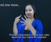 Contents - Grants Committee member, Leang Ngov discusses:nn1) New deadline = July 15, 2015. Changed from June 30, 2015.n2) New addition = provide a description of how your video meets the four criteria for selection. Send description to grants@deafhoodfoundation.orgn3) Upgrade your previously submitted video by the July 15 deadline. n4) Review of the 4 selection criteria by Rajarajeshwari