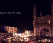 Hyderabad is a multicultural melting pot, quite unlike any other Indian city. We at Shoelace Films being from Hyderabad celebrate this great diversity and its embodiment of the spirit of Ramzan and present to you an indie music video project titled ‘Haleem Bolo Haleem.’ The music video captures Hyderabad’s distinct vibe through its signature Hyderabadi Haleem Haleem — a dish that is truly Hyderabad’s own. Through this independently produced music video, we endeavour to draw attention t