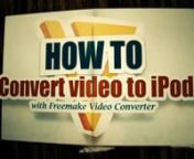 Convert any offline &amp; online video for your iPod with Freemake Video Converter. All models are supported!nDownload it here: http://www.freemake.com/free_video_converter/
