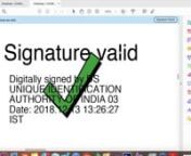 After downloading your Aadhaar Card you will see a problem which says that the Validation of your Aadhaar is Unknown. This issue comes because the Digital Signature of your Aadhaar Card is yet to be verified and till the time your Digital Signature is not verified, it will always show the same error.nnDownload Adobe Acrobat Reader DC - https://get.adobe.com/reader/nnAadhaar Card Site Link - http://bit.ly/ValidateAadhaarSignaturennWhat is the Password of my Aadhaar Link - http://bit.ly/AadhaarPas