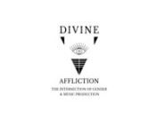 Divine Affliction: The Intersection of Gender and Music Production is a research project exploring the relationship and intersectionality of the creative practice of music production and gender, exposing and analyzing the divine and afflicting intersections experienced. A journey in art activism as critical pedagogy, critiquing the theories, ontologies, and epistemologies that reside when gender and music production intersect and defining the process and practice of a female producer. A statemen
