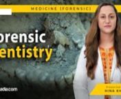 Want to learn about forensic dentistry and all its aspects? Here is our medical video lecture delivered by our medical specialist, Dr Hina Khan. This lecture elaborates about the various bite marks along with the nature and investigation of any bite mark. Subsequently, identification through a bite mark and general or reconstructive identity has been elucidated. Conclusively, you will find a detail discussion on the charting of teeth, radiography of the head and pink teeth.nnBITE MARKSnThe major