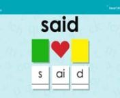 In our constant effort to bridge the gap between reading research and teacher practice, Really Great Reading is developing a tool called Heart Word Magic to help engage students in word study so that they see the predictable phonological relationships in Tricky Heart Words (irregular high frequency words) and thus help anchor them in students’ sight word memory.Heart Word Magic will use animations and practice techniques to make it clear to students that what they know about the alphabetic p