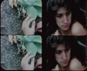 “Drawn and Quartered”, 4 min. color 16mm. by Lynne SachsnOptically printed images of a man and a woman fragmented by a film frame that is divided into four distinct sections. An experiment in form/content relationships that are peculiar to the medium, 1987nn“Images of a male form (on the left) and a female form (right) exist in their own private domains, separated by a barrier. Only for a moment does the one intrude upon the pictorial space of the other.” – Albert Kilchesty, LA Filmfor