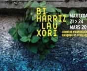 Bi Harriz Lau Xorin21-24 mars 2019nJournées d&#39;expressions basque et d&#39;ailleursnwww.biarritz-culture.comnnBi Harriz Lau Xori offre l’opportunité durant ces journées de découvrir les dernières créations de personnalités qui font l’actualité du Pays Basque : Manex et Ximun Fuchs, Nerea Martinez et les 12 réalisteurs du film Oroitzapenak.nLau Xori : quatre arts, la danse, le théâtre, le cinéma et la musique qui dans cette nouvelle édition laissent la place aux souvenirs et à sa col