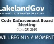 To search for an agenda item use CTRL+F (on PC) or Command+F (on MAC)ntPLAY video and click on the item start time example: ( 00:00:00 )ntntLink to related Agenda:nthttp://www.lakelandgov.net/media/9783/62519-ceb.pdfntntntClick on Read More Now (Below)ntn(00:00:00)tCall to Orderntn(00:01:50)tLCE19-01245, 905 W ROBSON STntLCE19-01251, 913 W ROBSON STntn(00:12:10)t1090010028245, 1407 JOSEPHINE STnt1090010128461, 1407 JOSEPHINE STntn(00:14:20)t11000001369, 827 N LINCOLN AVnt110000309991, 827 N LINC