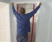 ZipWall Dust Barrier ZipDoor Kits - How to Cover Doors during Remodeling or Construction from dust barrier wall kits