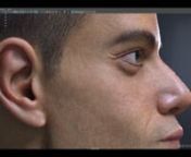Arnold viewportCPU rendernotGPU nspeed of this video is X4 my PC isn&#39;t supernaturalnnHere is 3D likeness for Rami Malek , Started this project a couple of months in my free time nThis was My first experience with amazing XYZ Textures nThanks Texturing XYZ Team nsoftware Used maya ,zbrush and arnoldnnmore links : nnhttps://abdelwhabesam.cgsociety.org/8uc2/rami-maleknnhttps://www.instagram.com/abdelwhabesam/ nhttps://www.artstation.com/artwork/qAE232