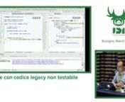 In questa presentazione farò vedere come affronto il codice legacy non testabile. Eseguiro
