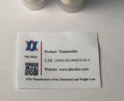 Raw Tesamorelin powder (218949-48-5) Manufacturers - Phcokernnhttps://www.phcoker.com/product/218949-48-5/nnRaw Tesamorelin powder (218949-48-5) DescriptionnRaw Tesamorelin powder is a stabilized synthetic peptide analogue of the hypothalamic peptide, Growth Hormone Releasing Hormone (GHRH) indicated for the reduction of excess abdominal fat in HIV-infected patients with lipodystrophy. Lipodystrophy is a metabolic condition characterized by insulin resistance, fat redistribution, and hyperlipid